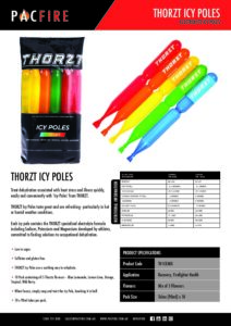 Thorzt Icy Pole Mixed Flavours – Product Data Sheet | Pac Fire Australia